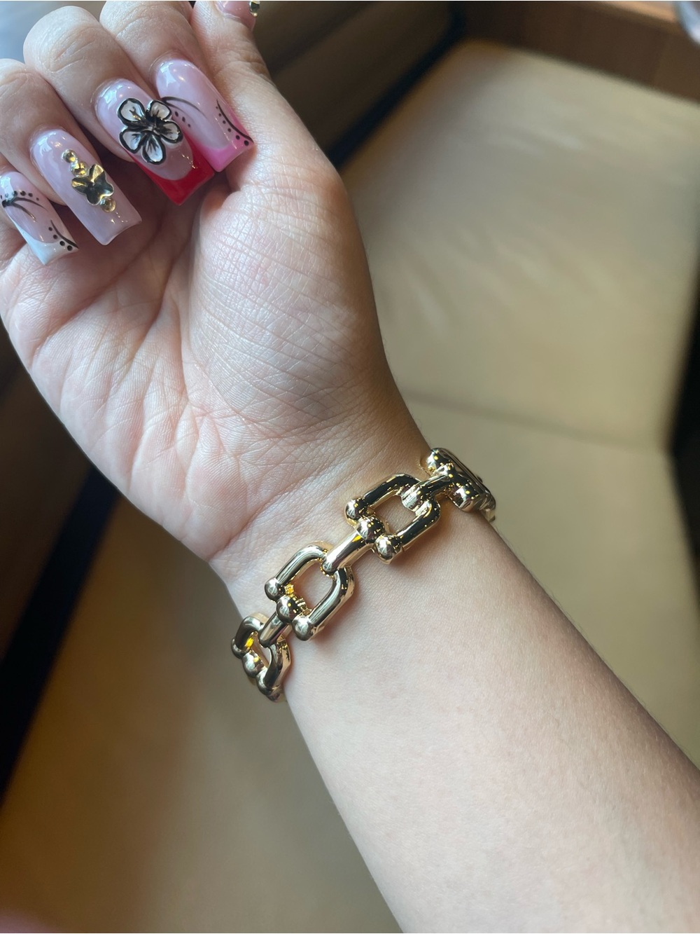 Gold Link Chain Bracelet - Women Jewelry